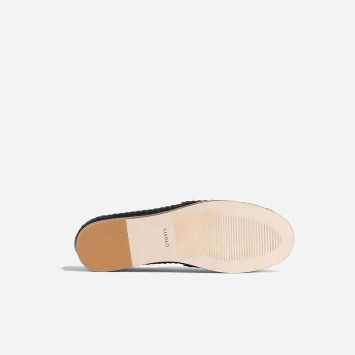Nisolo Oxfords and Loafers Men Alejandro Woven Slip On 20 Woven Black Nisolo Oxfords and Loafers Men Alejandro Woven Slip On 20 Woven Black