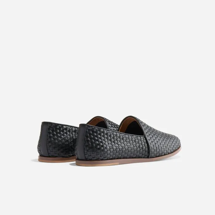 Nisolo Oxfords and Loafers Men Alejandro Woven Slip On 20 Woven Black Nisolo Oxfords and Loafers Men Alejandro Woven Slip On 20 Woven Black