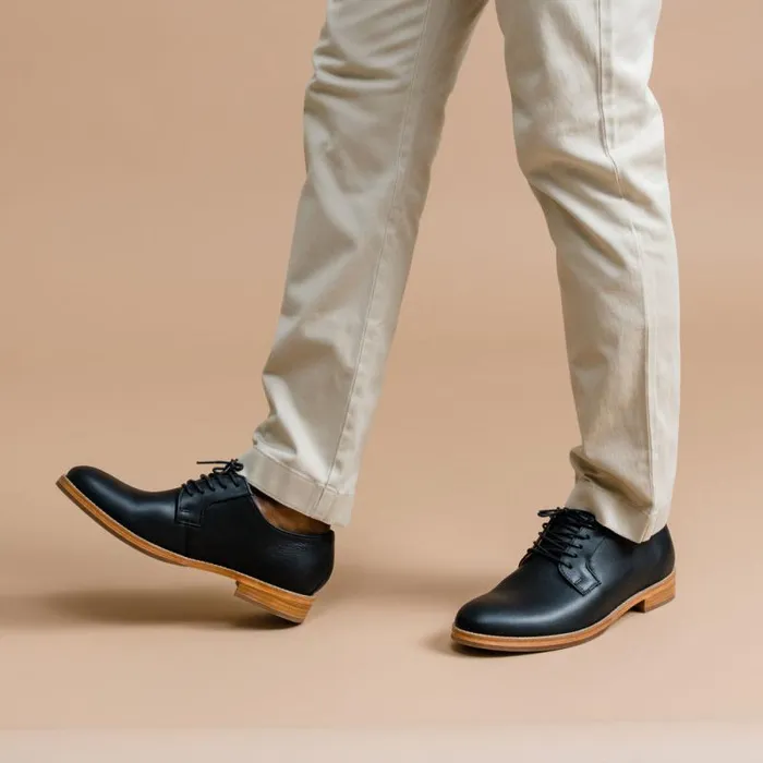 Nisolo Oxfords and Loafers Men Rey Everyday Derby Black Nisolo Oxfords and Loafers Men Rey Everyday Derby Black