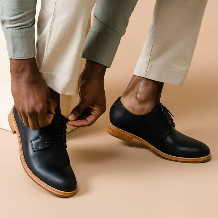 Nisolo Oxfords and Loafers Men Rey Everyday Derby Black Nisolo Oxfords and Loafers Men Rey Everyday Derby Black