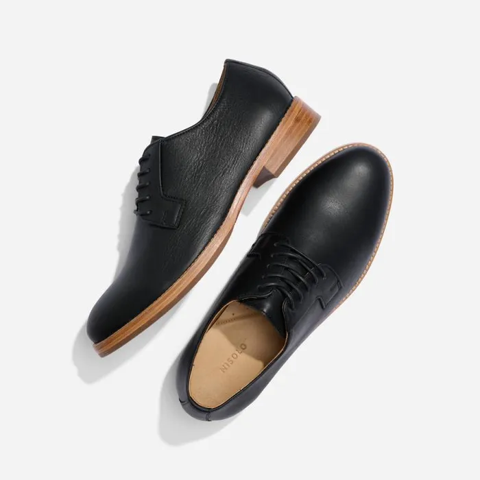 Nisolo Oxfords and Loafers Men Rey Everyday Derby Black Nisolo Oxfords and Loafers Men Rey Everyday Derby Black