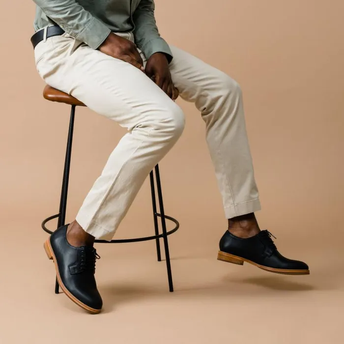 Nisolo Oxfords and Loafers Men Rey Everyday Derby Black Nisolo Oxfords and Loafers Men Rey Everyday Derby Black
