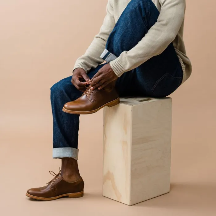 Nisolo Oxfords and Loafers Men Rey Everyday Derby Brown Nisolo Oxfords and Loafers Men Rey Everyday Derby Brown