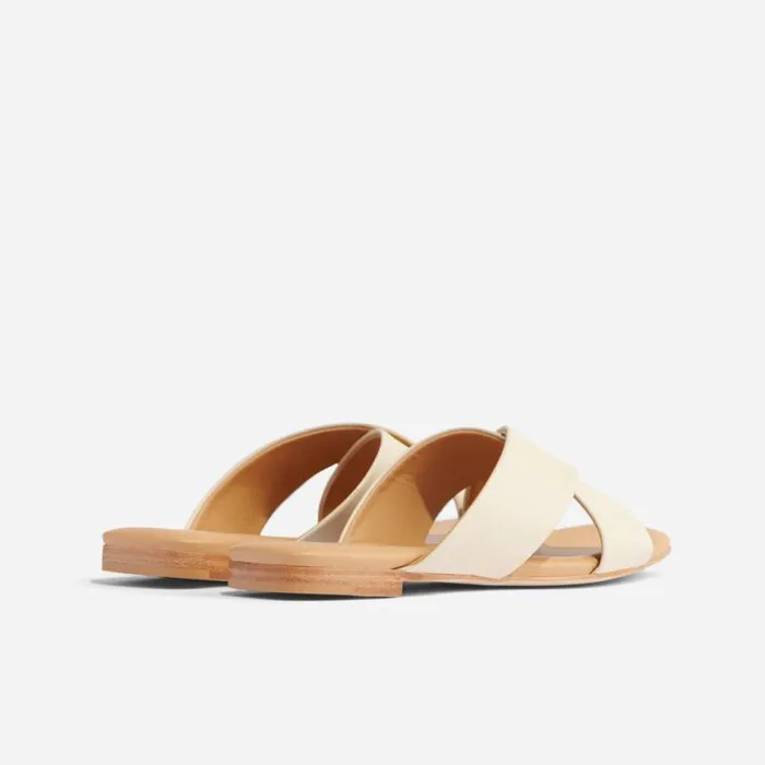 Nisolo Sandals Women Catalina Slide Sandal Bone Nisolo Sandals Women Catalina Slide Sandal Bone