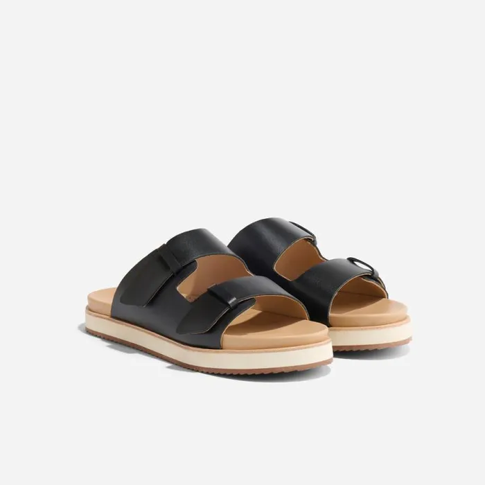 Nisolo Sandals Women Ella Flatform Slide Black