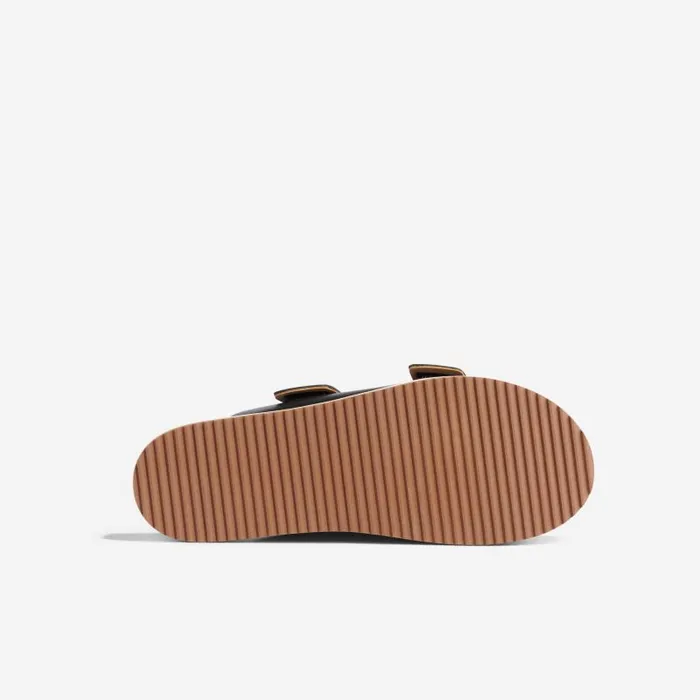 Nisolo Sandals Women Ella Flatform Slide Black Nisolo Sandals Women Ella Flatform Slide Black