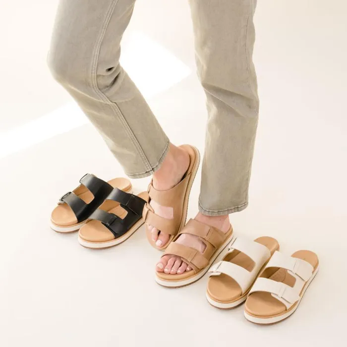 Nisolo Sandals Women Ella Flatform Slide Black Nisolo Sandals Women Ella Flatform Slide Black