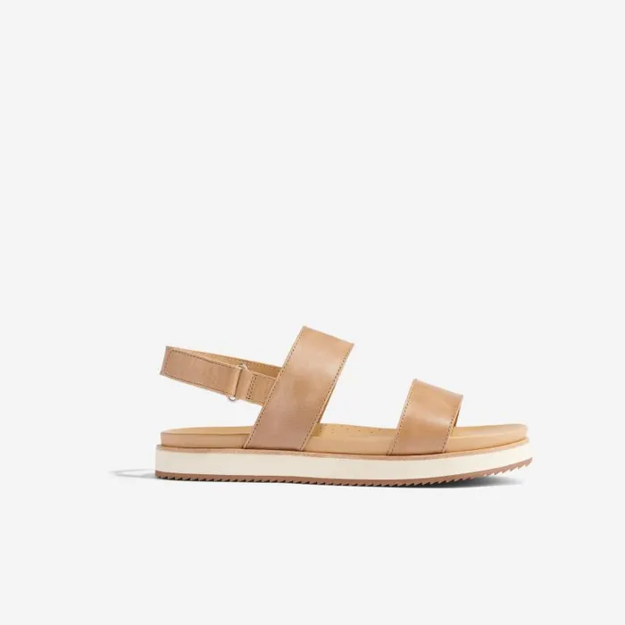 Nisolo Sandals Women GoTo Flatform Sandal 20 Almond