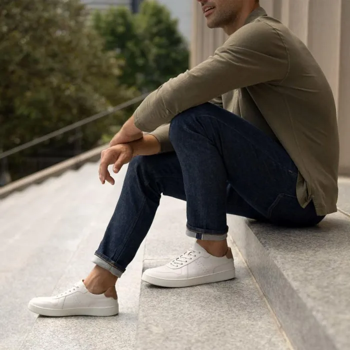 Nisolo Sneakers Men Beto GoTo Court Sneaker White