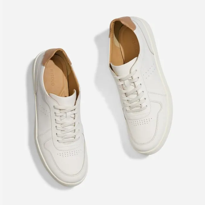Nisolo Sneakers Men Beto GoTo Court Sneaker White