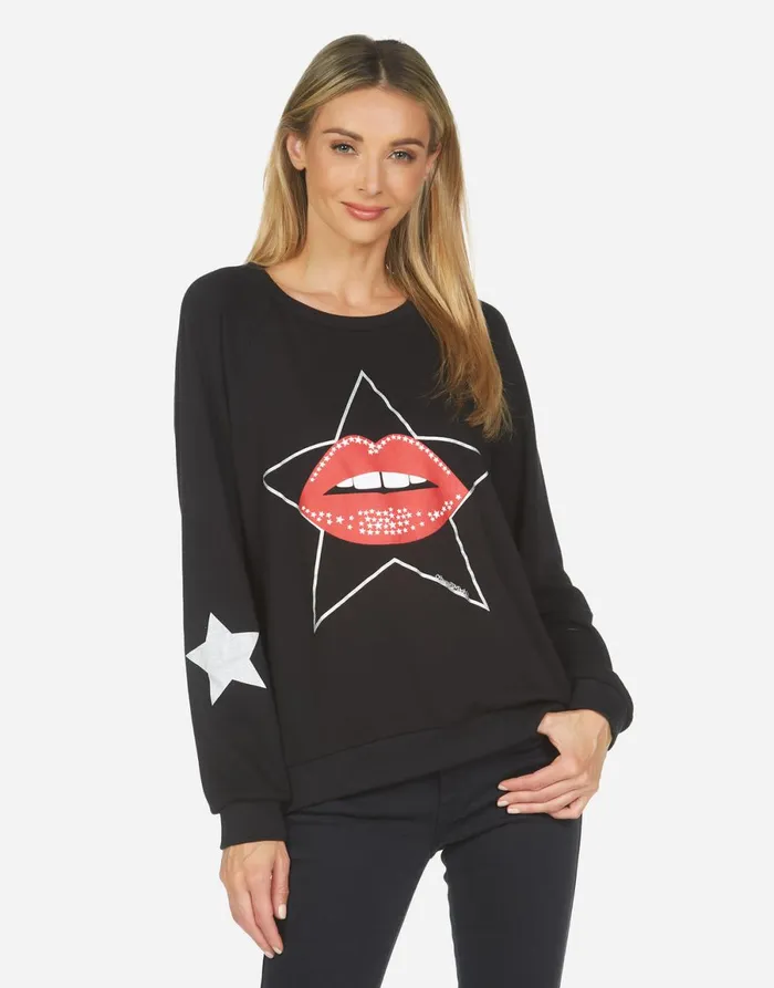 Noleta Star Lip Black Women039s Lauren Moshi Long Sleeve