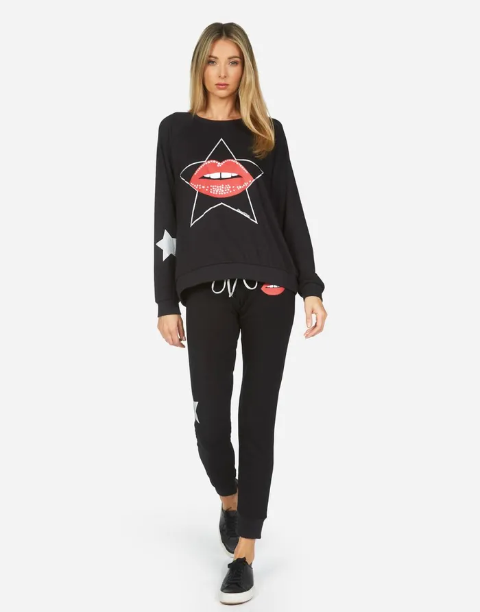 Noleta Star Lip Black Women039s Lauren Moshi Long Sleeve