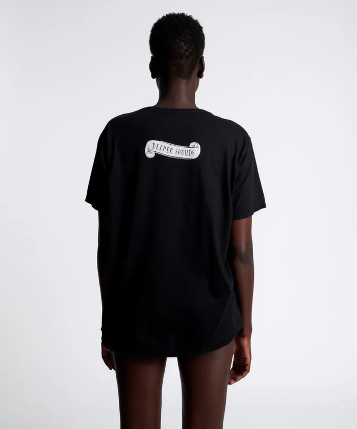 One Teaspoon Basic Tees DEEPER SOUNDSCAPE ORGANIC UNISEX TEE 8211 Women One Teaspoon Basic Tees DEEPER SOUNDSCAPE ORGANIC UNISEX TEE 8211 Women