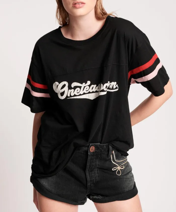 One Teaspoon Basic Tees ONETEASPOON LOGO SPORTS TEE 8211 Women One Teaspoon Basic Tees ONETEASPOON LOGO SPORTS TEE 8211 Women