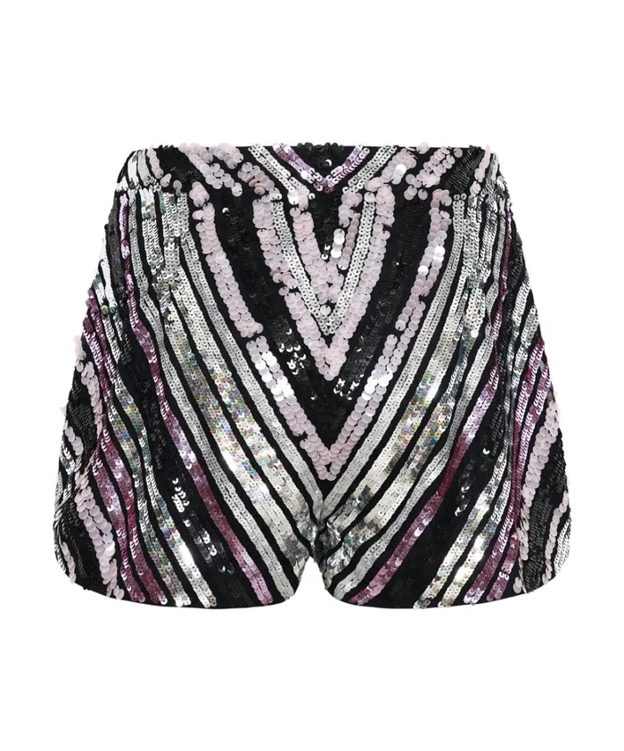 One Teaspoon Bottoms CHEVRON HAND SEQUIN PARTY SHORTS 8211 Women One Teaspoon Bottoms CHEVRON HAND SEQUIN PARTY SHORTS 8211 Women