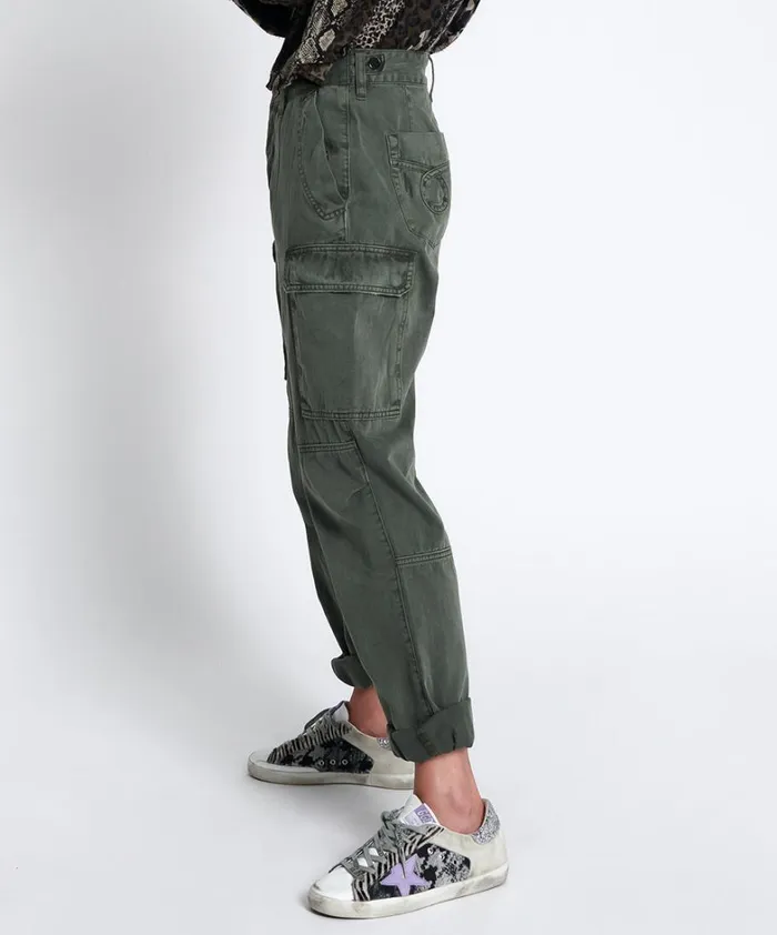 One Teaspoon Bottoms DARK KHAKI CARGO MOTION PANTS 8211 Women
