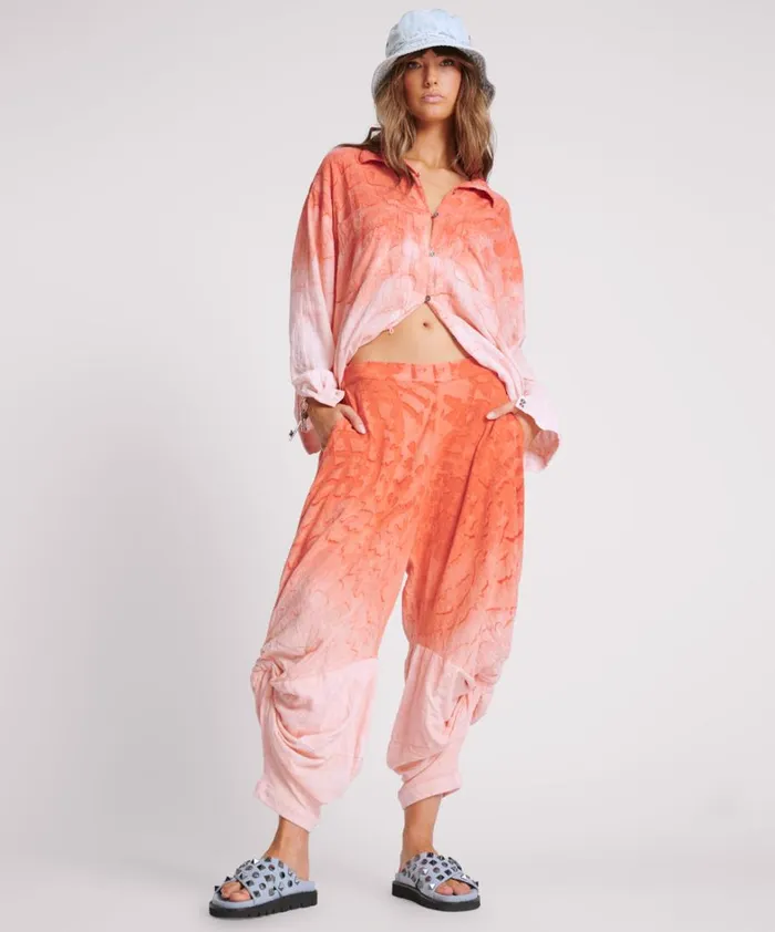 One Teaspoon Bottoms HAND PAINTED SUNSET MUSLIN GYPSY PANT 8211 Women