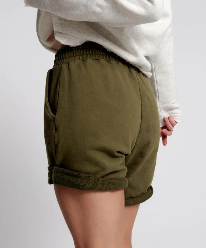 One Teaspoon Bottoms OTS KHAKI HIGH WAIST KICK SHORTS 8211 Women