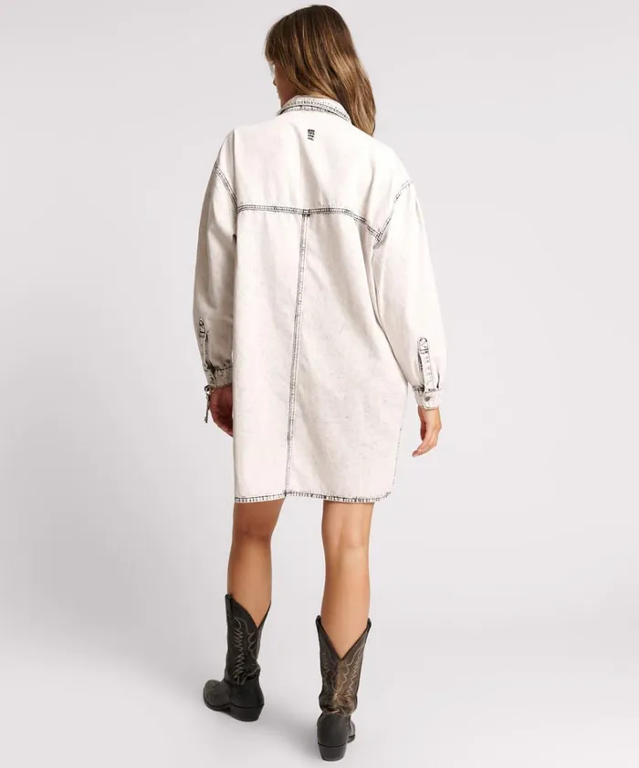 One Teaspoon Denim Dresses BIANCO NIXIE DENIM SHIRT DRESS 8211 Women One Teaspoon Denim Dresses BIANCO NIXIE DENIM SHIRT DRESS 8211 Women