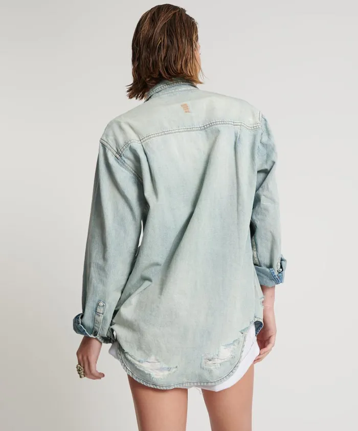 One Teaspoon Denim Shirts KANSAS EVERYDAY DENIM SHIRT 8211 Women