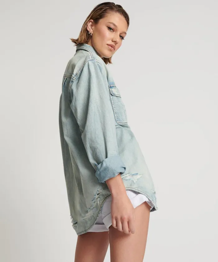 One Teaspoon Denim Shirts KANSAS EVERYDAY DENIM SHIRT 8211 Women