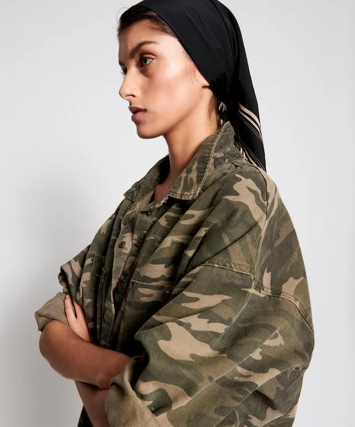 One Teaspoon Denim Tops CAMO LONG SLEEVE DARIA SHIRT 8211 Women One Teaspoon Denim Tops CAMO LONG SLEEVE DARIA SHIRT 8211 Women