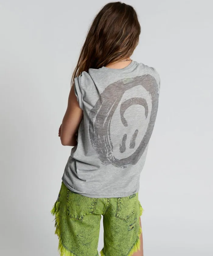 One Teaspoon Graphic Tees SHE IS RARE BURNOUT CREW TEE 8211 Women