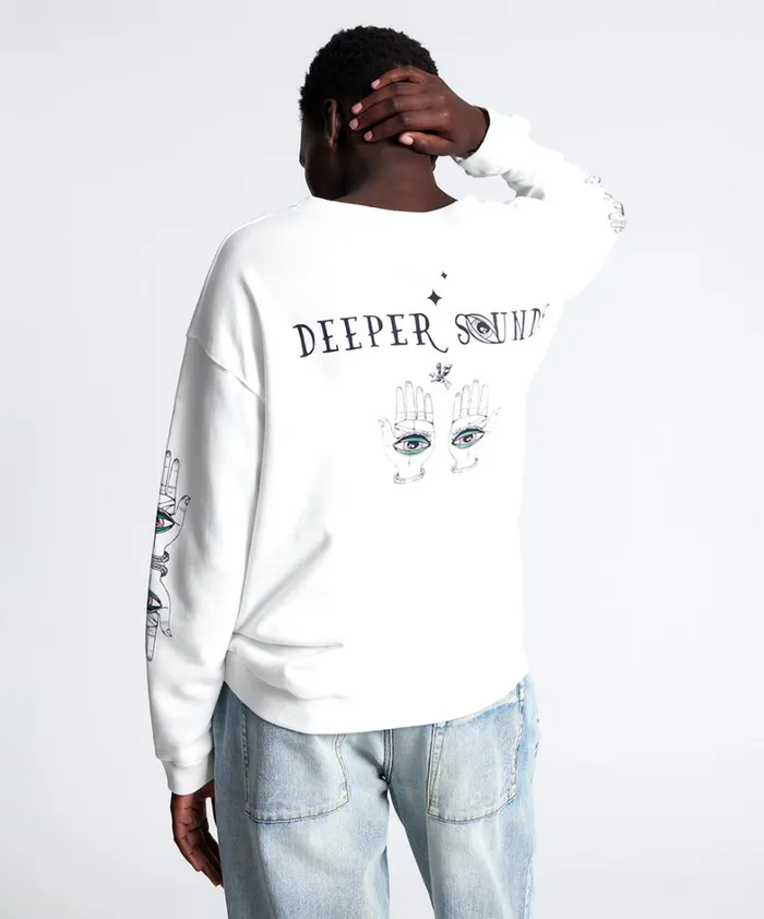 One Teaspoon Hoodies And Sweats DEEPER SOUNDS HAND OF WISDOM SWEATER 8211 Women One Teaspoon Hoodies And Sweats DEEPER SOUNDS HAND OF WISDOM SWEATER 8211 Women