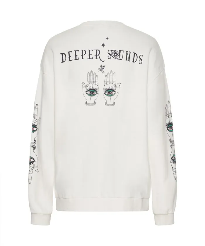 One Teaspoon Hoodies And Sweats DEEPER SOUNDS HAND OF WISDOM SWEATER 8211 Women One Teaspoon Hoodies And Sweats DEEPER SOUNDS HAND OF WISDOM SWEATER 8211 Women