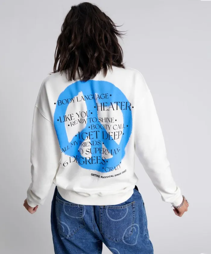 One Teaspoon Hoodies And Sweats GET PHYSICAL PEACE SWEATER 8211 Women