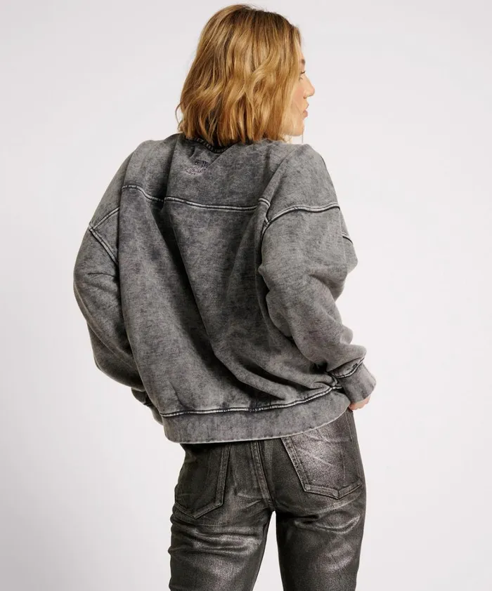 One Teaspoon Hoodies And Sweats GOTHIC STUDDED RETRO SWEATER 8211 Women One Teaspoon Hoodies And Sweats GOTHIC STUDDED RETRO SWEATER 8211 Women