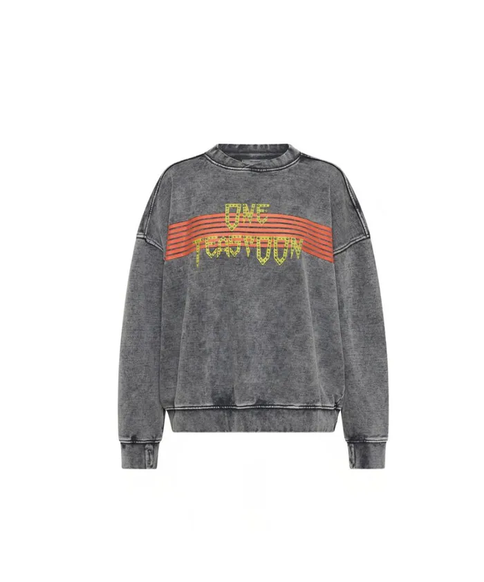 One Teaspoon Hoodies And Sweats GOTHIC STUDDED RETRO SWEATER 8211 Women One Teaspoon Hoodies And Sweats GOTHIC STUDDED RETRO SWEATER 8211 Women
