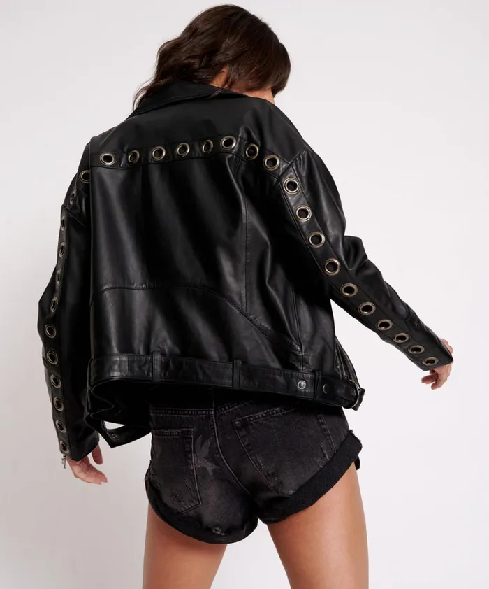 One Teaspoon Jackets HEARTBREAK HOTEL LEATHER JACKET 8211 Women