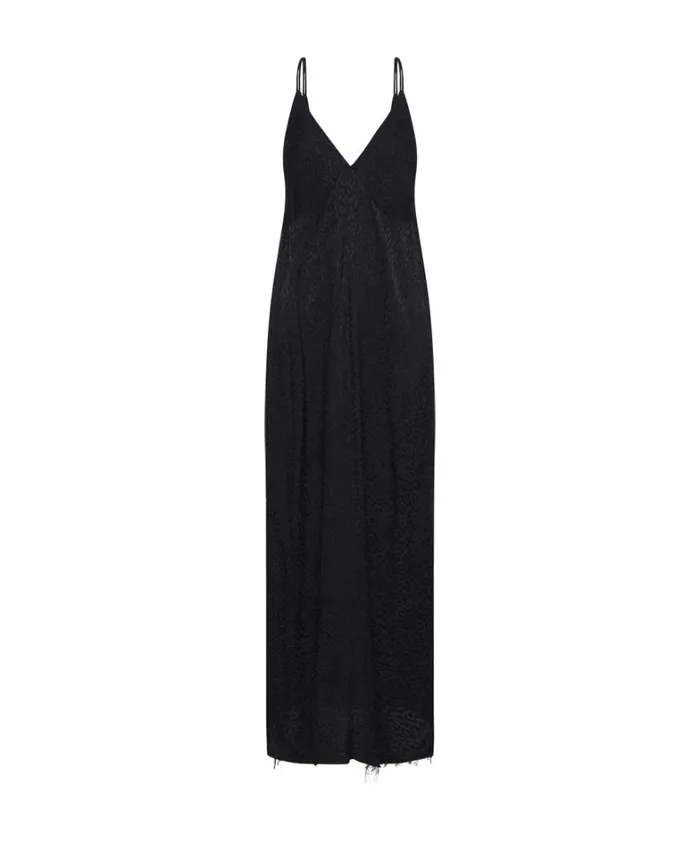 One Teaspoon Midi and Maxi Dresses ANIMAL JAQUARD MAXI SLIP DRESS 8211 Women