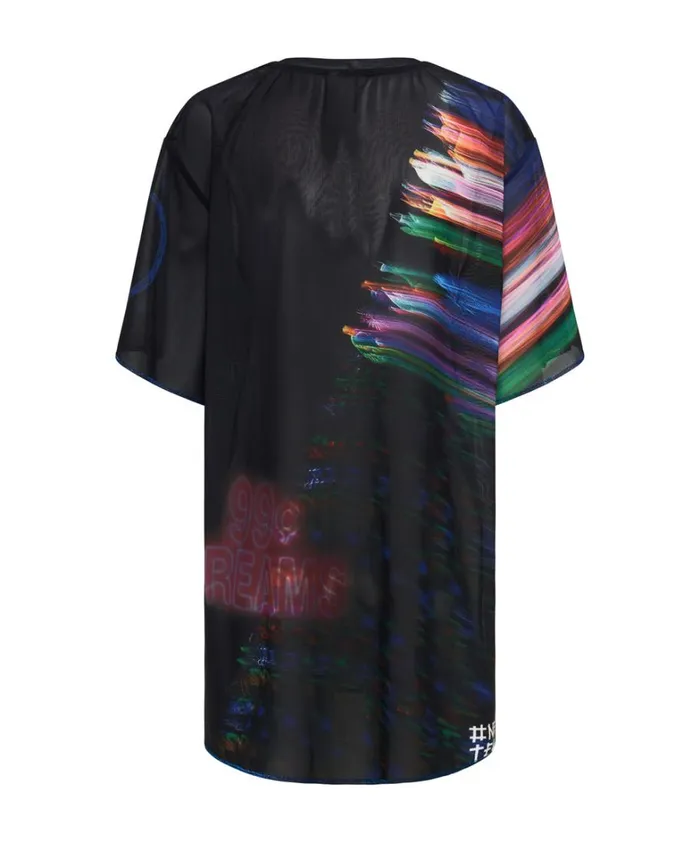 One Teaspoon Mini Dresses 99 CENT DREAMS MESH TEE DRESS 8211 Women