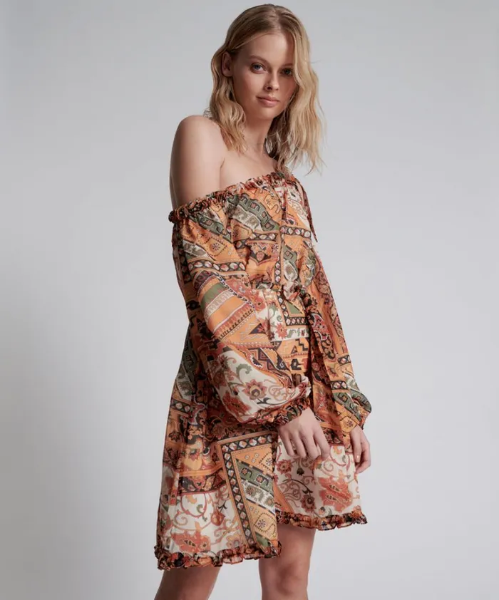 One Teaspoon Mini Dresses BAZAAR PAISLEY ONE SHOULDER DRESS 8211 Women One Teaspoon Mini Dresses BAZAAR PAISLEY ONE SHOULDER DRESS 8211 Women