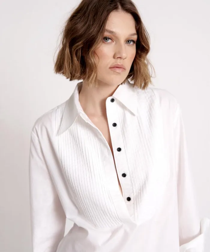 One Teaspoon Mini Dresses TUXEDO SHIRT DRESS 8211 Women
