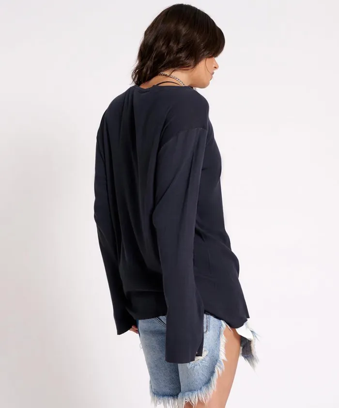 One Teaspoon Tees and Tanks JAGGER BOYFRIEND LONG SLEEVE TEE 8211 Women One Teaspoon Tees and Tanks JAGGER BOYFRIEND LONG SLEEVE TEE 8211 Women
