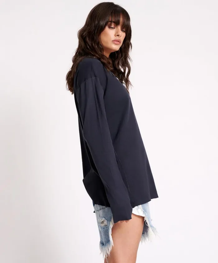 One Teaspoon Tees and Tanks JAGGER BOYFRIEND LONG SLEEVE TEE 8211 Women One Teaspoon Tees and Tanks JAGGER BOYFRIEND LONG SLEEVE TEE 8211 Women