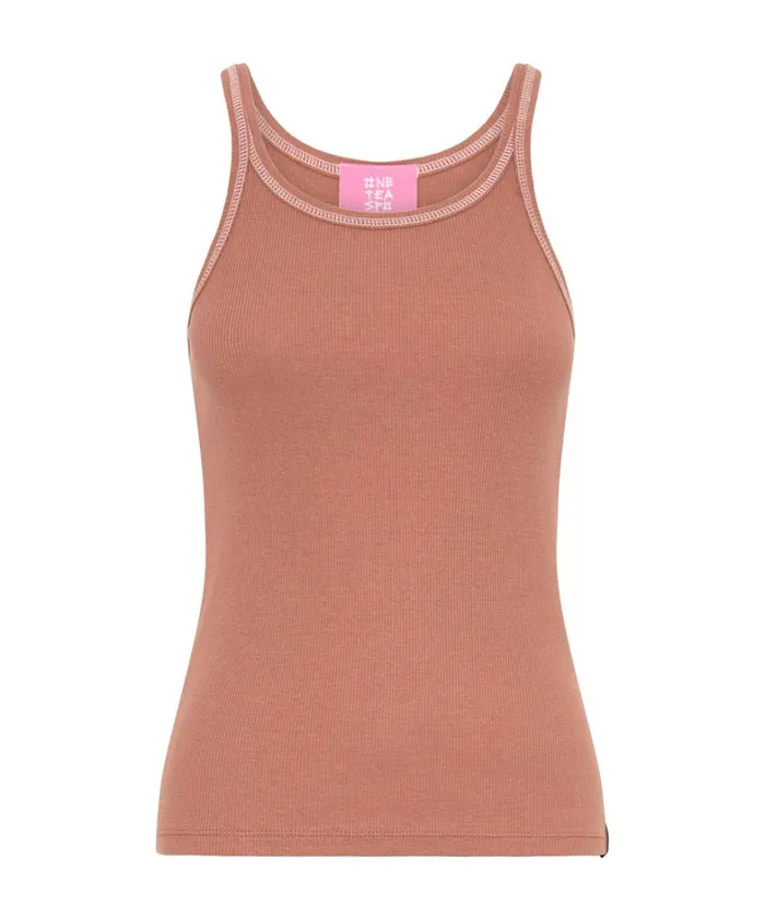One Teaspoon Tees and Tanks ONE TEASPOON RIB SINGLET BROWN 8211 Women One Teaspoon Tees and Tanks ONE TEASPOON RIB SINGLET BROWN 8211 Women