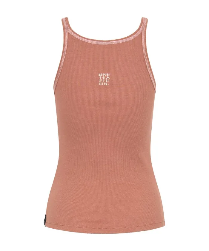 One Teaspoon Tees and Tanks ONE TEASPOON RIB SINGLET BROWN 8211 Women One Teaspoon Tees and Tanks ONE TEASPOON RIB SINGLET BROWN 8211 Women