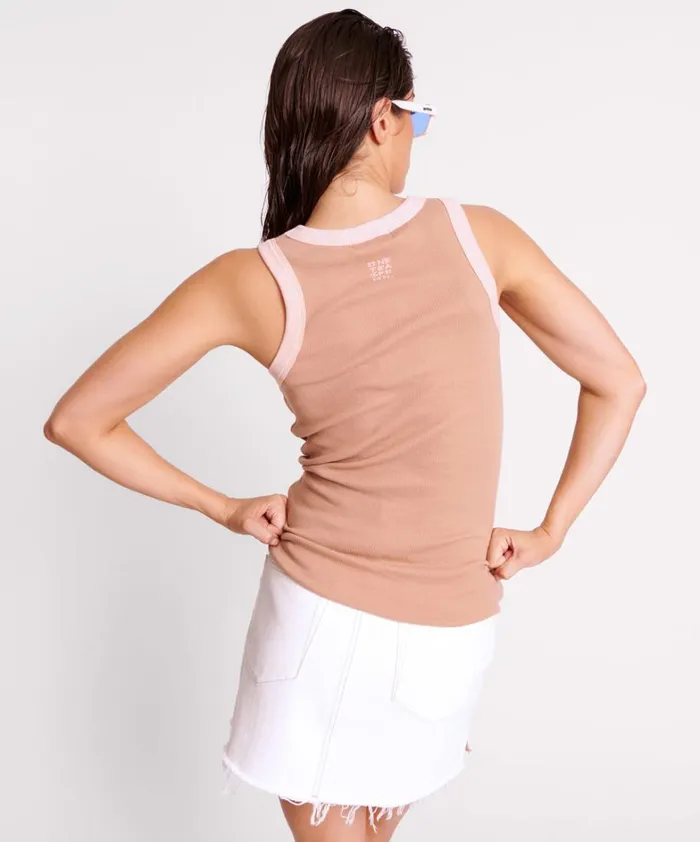One Teaspoon Tees and Tanks OTS 2 TONE EQUIPMENT TANK 8211 Women One Teaspoon Tees and Tanks OTS 2 TONE EQUIPMENT TANK 8211 Women