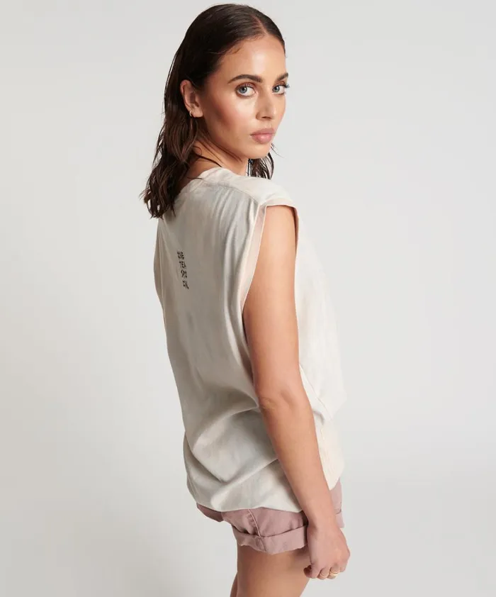 One Teaspoon Tees and Tanks PINK LOVE STAINED TANK 8211 Women