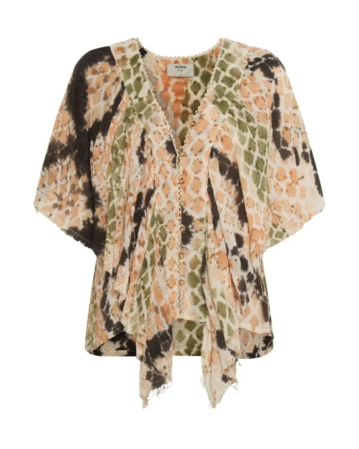 One Teaspoon Tops HAND PAINTED BOA TOP 8211 Women One Teaspoon Tops HAND PAINTED BOA TOP 8211 Women