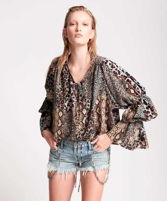 One Teaspoon Tops PUNK PYTHON SOPHISTICATED SAVAGE TOP 8211 Women