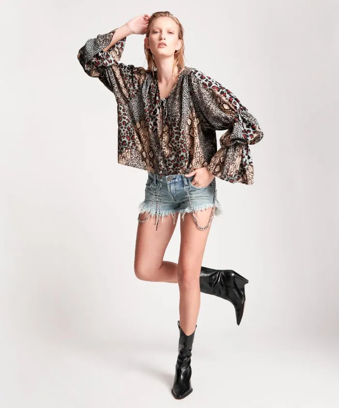 One Teaspoon Tops PUNK PYTHON SOPHISTICATED SAVAGE TOP 8211 Women