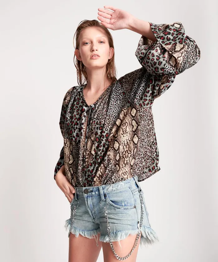 One Teaspoon Tops PUNK PYTHON SOPHISTICATED SAVAGE TOP 8211 Women