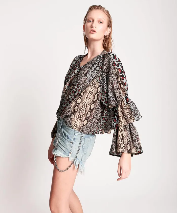 One Teaspoon Tops PUNK PYTHON SOPHISTICATED SAVAGE TOP 8211 Women