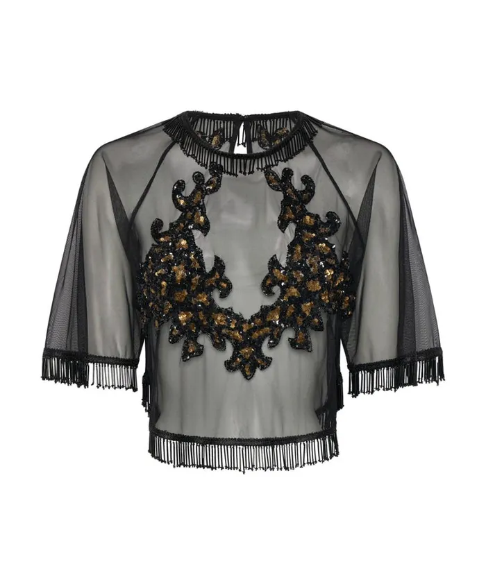 One Teaspoon Tops VANITY RAZZLE DAZZLE SEQUIN TOP 8211 Women One Teaspoon Tops VANITY RAZZLE DAZZLE SEQUIN TOP 8211 Women
