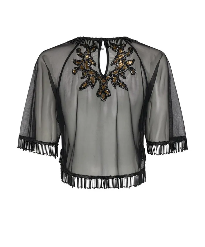 One Teaspoon Tops VANITY RAZZLE DAZZLE SEQUIN TOP 8211 Women One Teaspoon Tops VANITY RAZZLE DAZZLE SEQUIN TOP 8211 Women